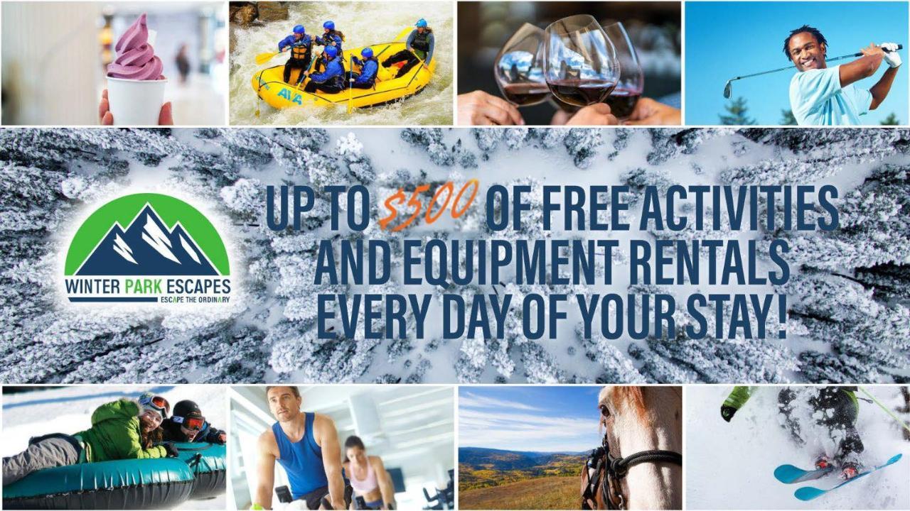 New Luxury Loft #12 With Huge Hot Tub & Great Views - 500 Dollars Of Free Activities & Equipment Rentals Daily Winter Park Exterior photo